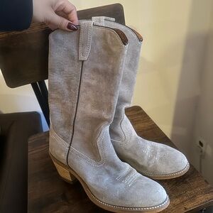 Womens Gray Suede Shoes